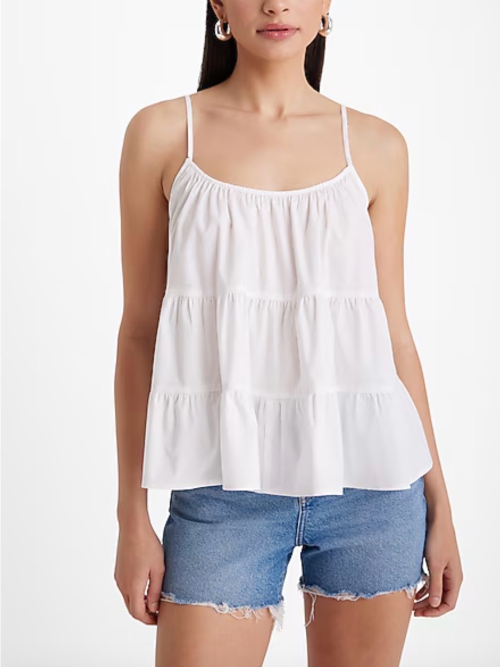Express Scoop Neck Tiered Tank